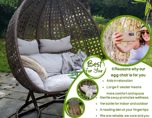 Reasons why a 2 seater egg chair swing is made for you