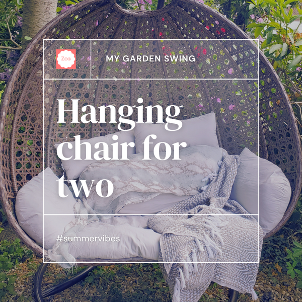 Egg chair two person rattan swing (inside/outside)