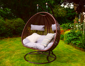 Zoe egg swing for garden, patio or indoor rattan chair